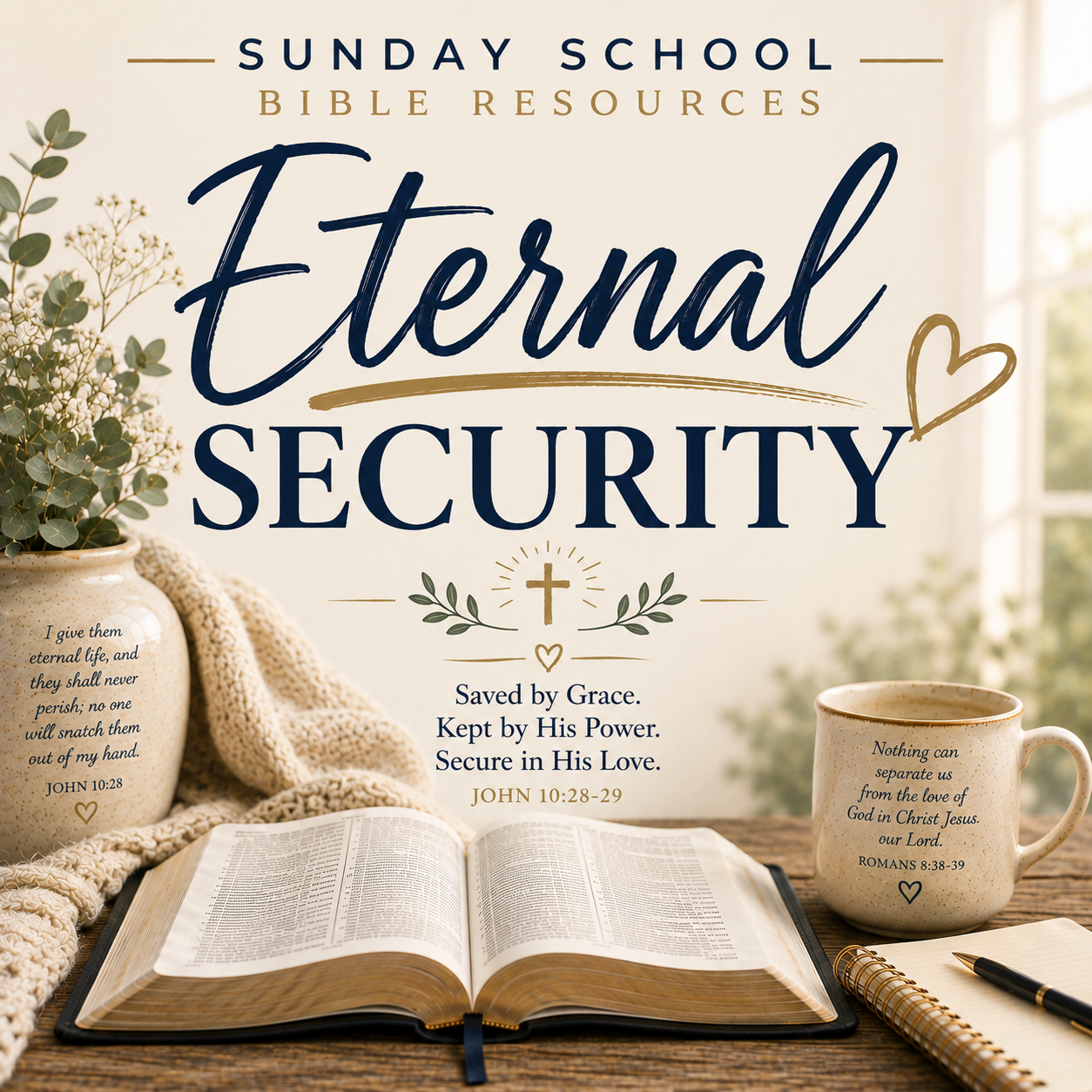 Eternal Security | Can a Believer Lose Salvation? | Sunday School Bible Lesson PDF
