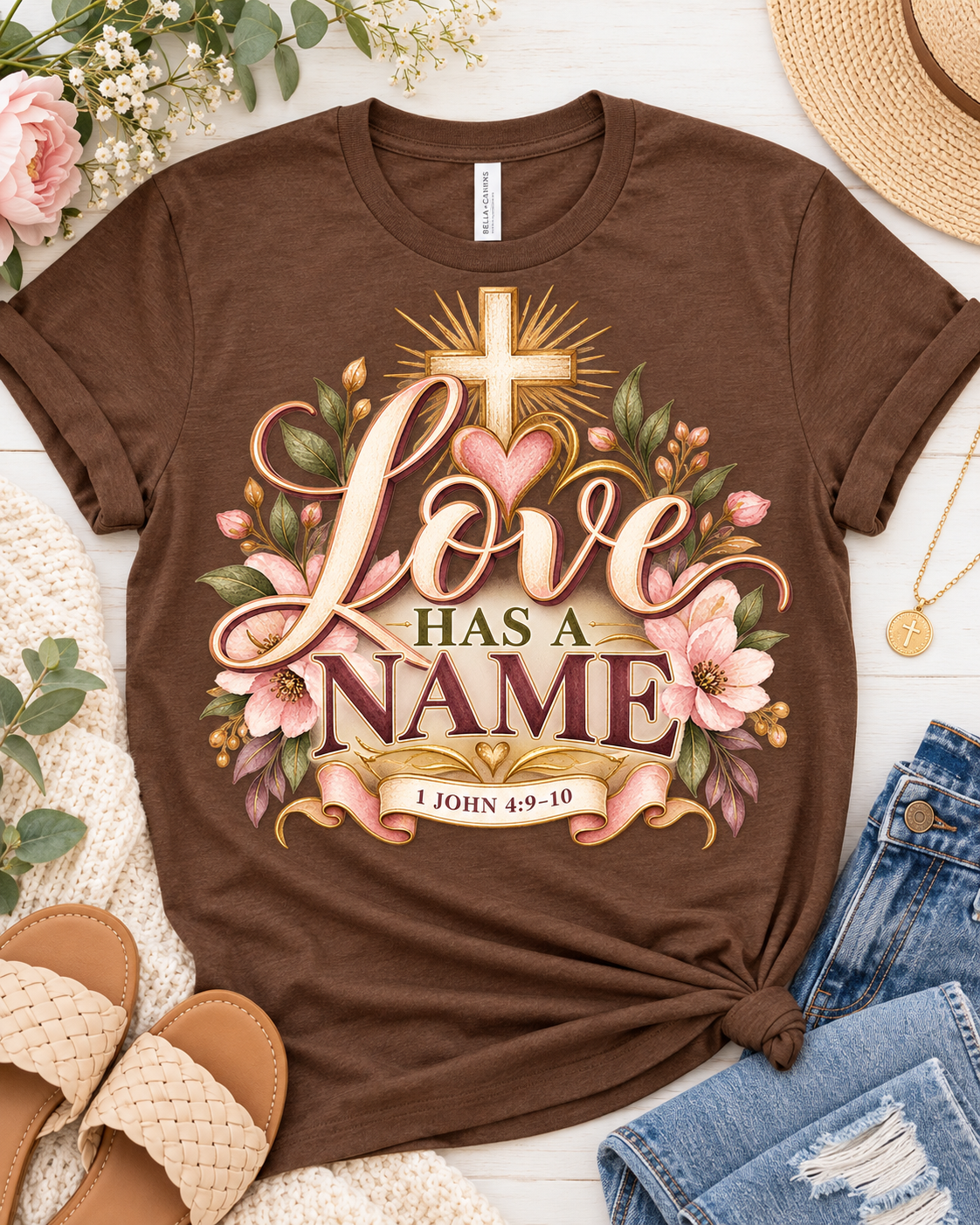 Brown Love has a name t-shirt