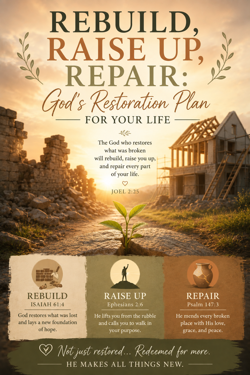 Rebuild, Raise Up, Repair: God’s Restoration Plan for Your Life