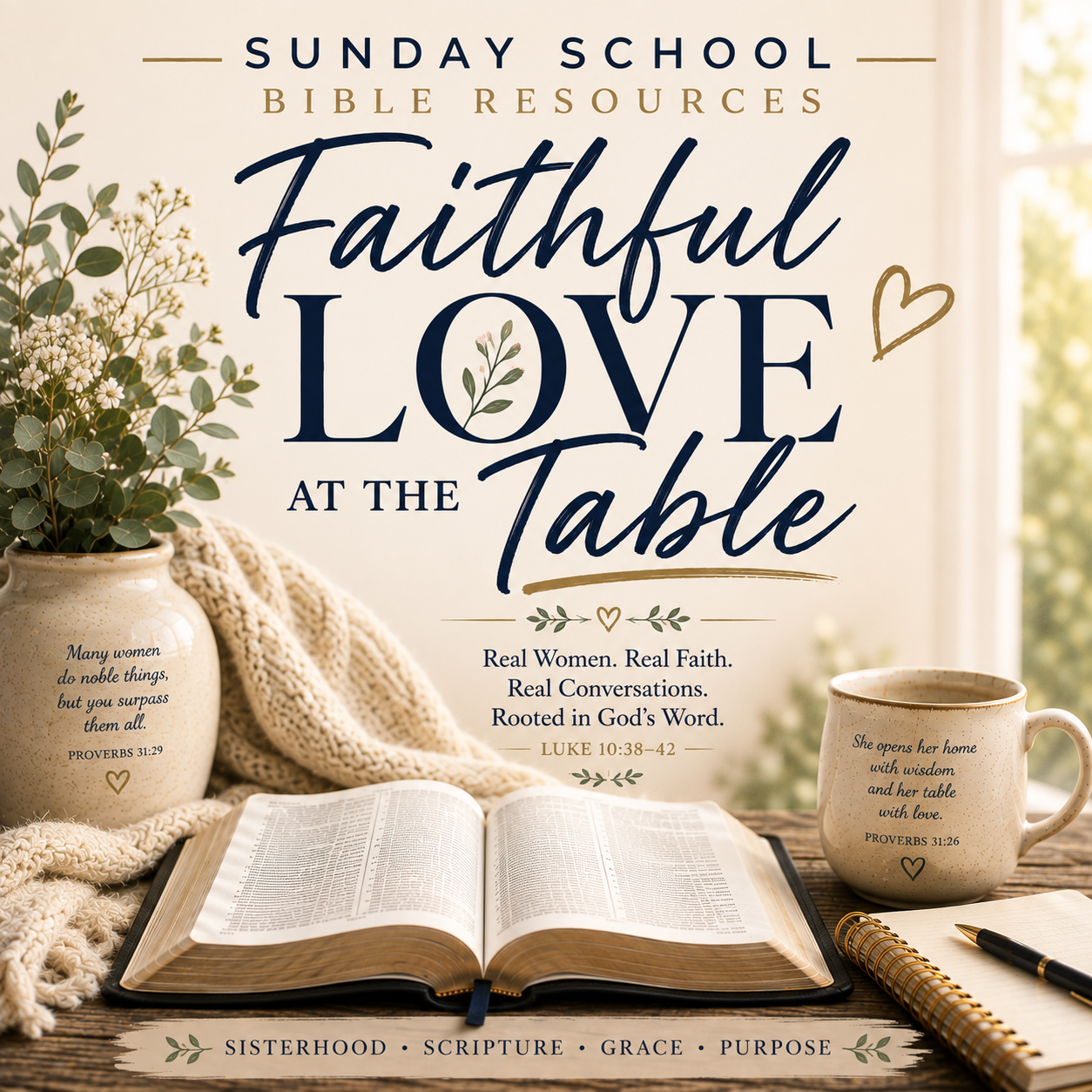 Faithful Love at the Table | Christian Devotional & Bible Study PDF