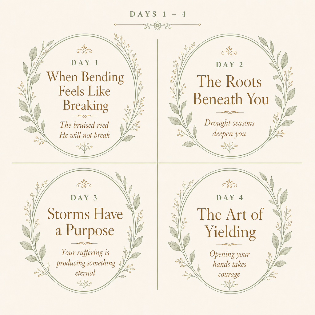 Built to Bend: A 7-Day Devotional Study For the woman who is tired but still trusting.