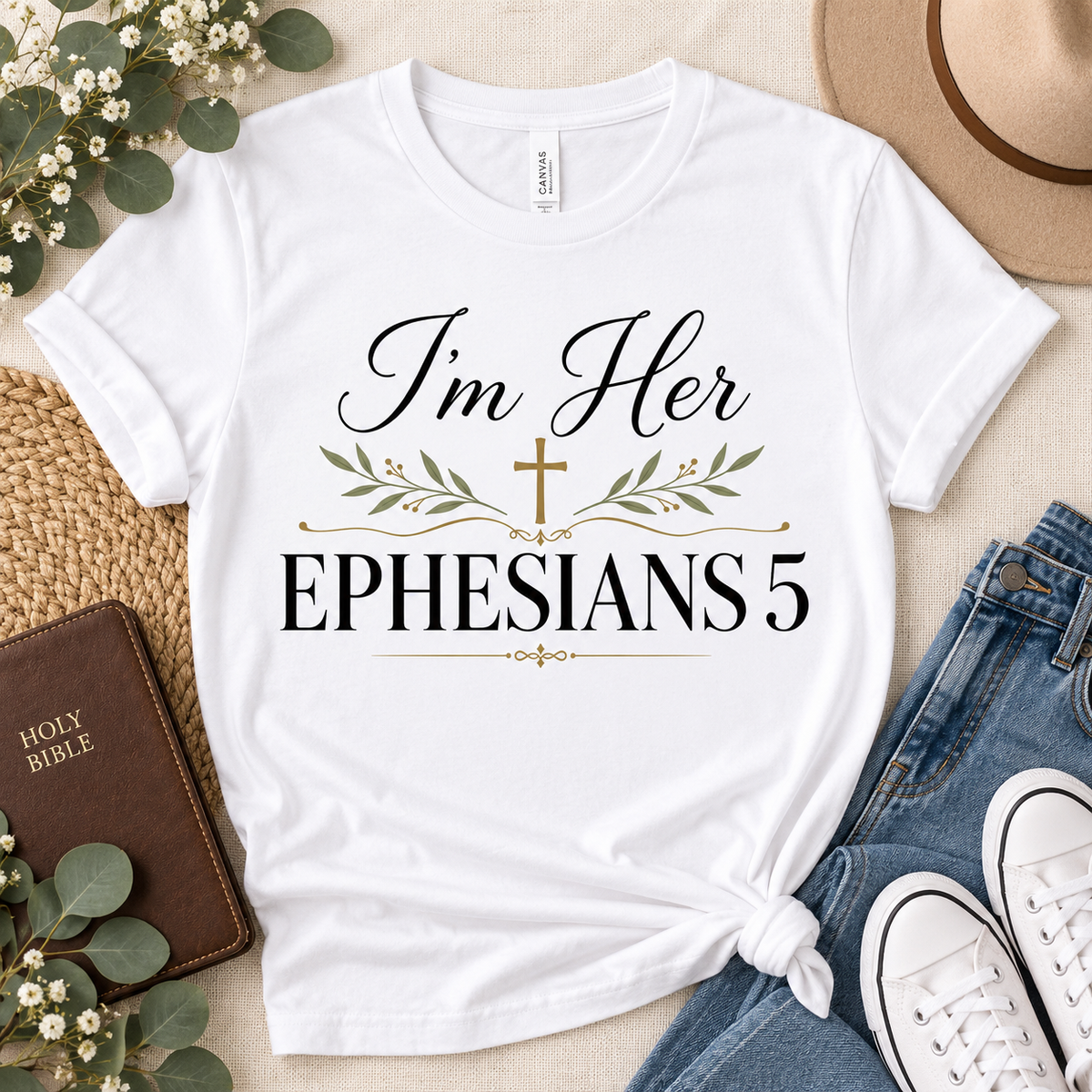 Flat lay t-shirt
