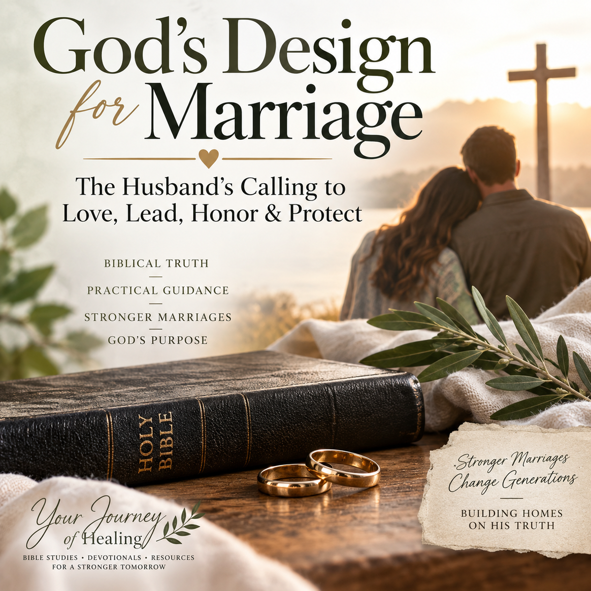 God’s Design for Marriage Christian Bible study for husbands exploring the biblical calling to love, lead, honor, serve, and protect through Christlike sacrificial leadership.