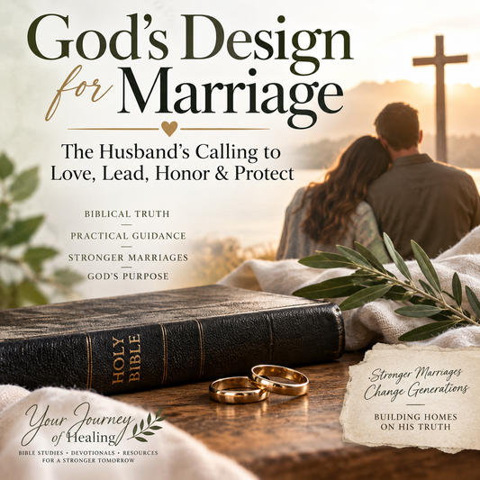 God’s Design for Marriage Christian Bible study for husbands exploring the biblical calling to love, lead, honor, serve, and protect through Christlike sacrificial leadership.