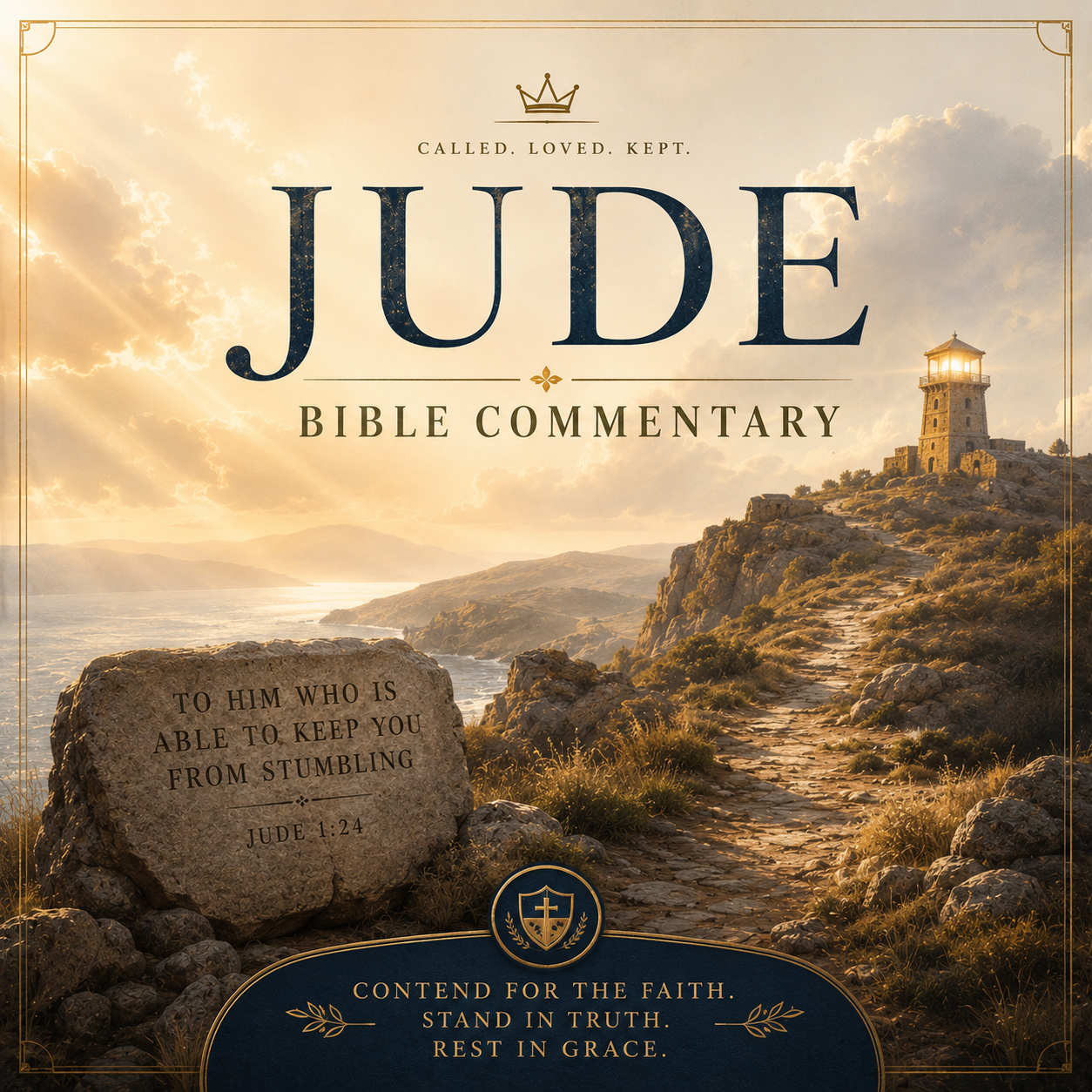 Jude Bible Commentary PDF featuring a verse-by-verse New Testament study of biblical discernment, false teaching, contending for the faith, perseverance, mercy, and God’s keeping power.