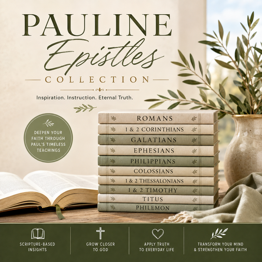 Pauline Epistles collection of New Testament Bible commentary PDFs covering the Apostle Paul’s letters from Romans through Philemon.