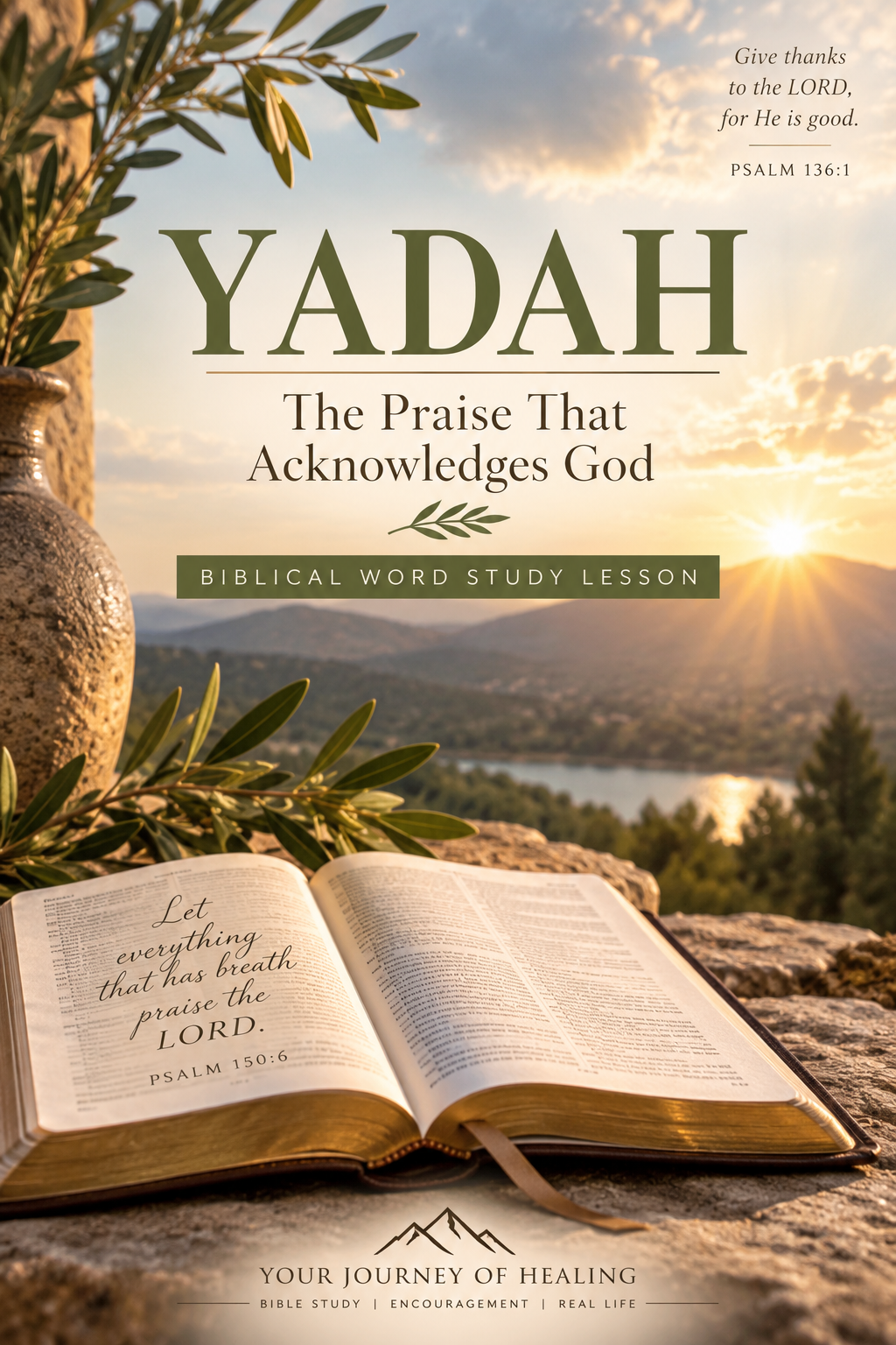 YADAH The Praise That Acknowledges God biblical Hebrew word study lesson exploring praise, thanksgiving, confession, worship, and openly acknowledging God’s character and faithfulness.